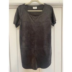 Hallelu Boutique Suede Shirt dress